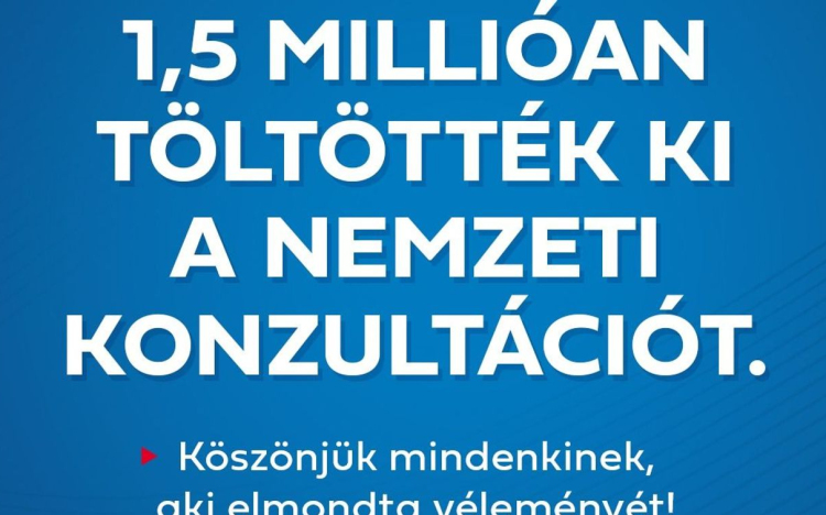 Nemzeti konzultáció - A válaszadók elsöprő többsége egyetért a kormánnyal