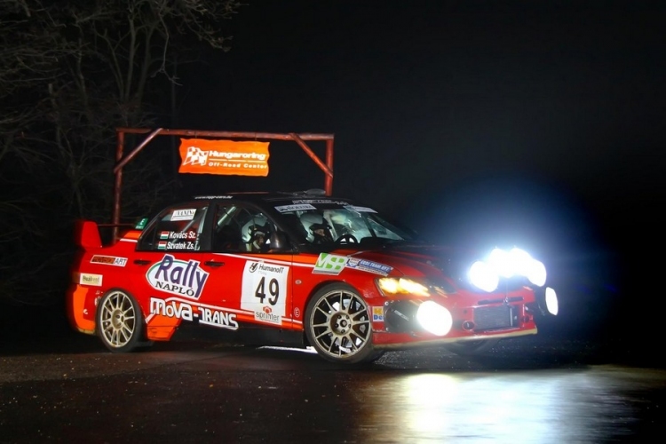 Szvatek Zsolt - Kovács Szabolcs kettős a Szilveszter Rallye-n. 